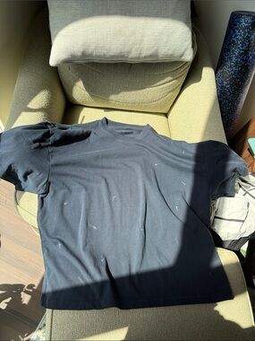 Jacquemus Nike Navy Short-Sleeve Tee with Subtle Micro Print